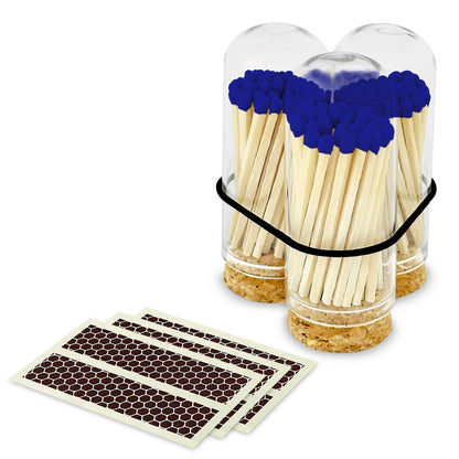 2" Matches + Mini Cloche - Colors of Your Choice + Strikers: White Tip