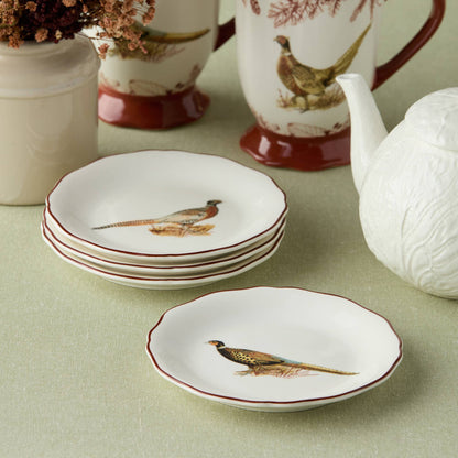 Pheasant Grove Canape Plate Set of 4