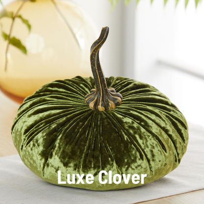 Pumpkin Extra Large Velvet, Fall Accent, Thoughtful Gift: Bronze