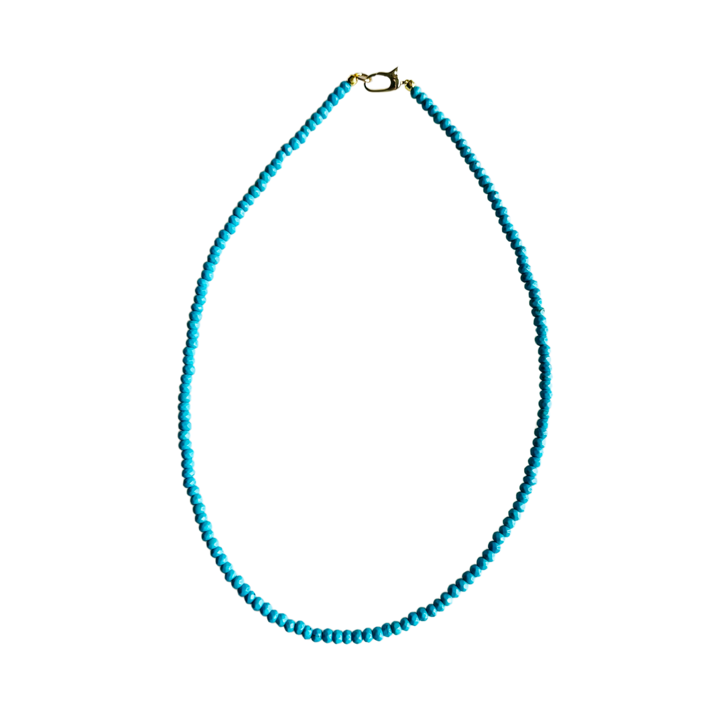 Dainty Candy Gemstone Necklace: White