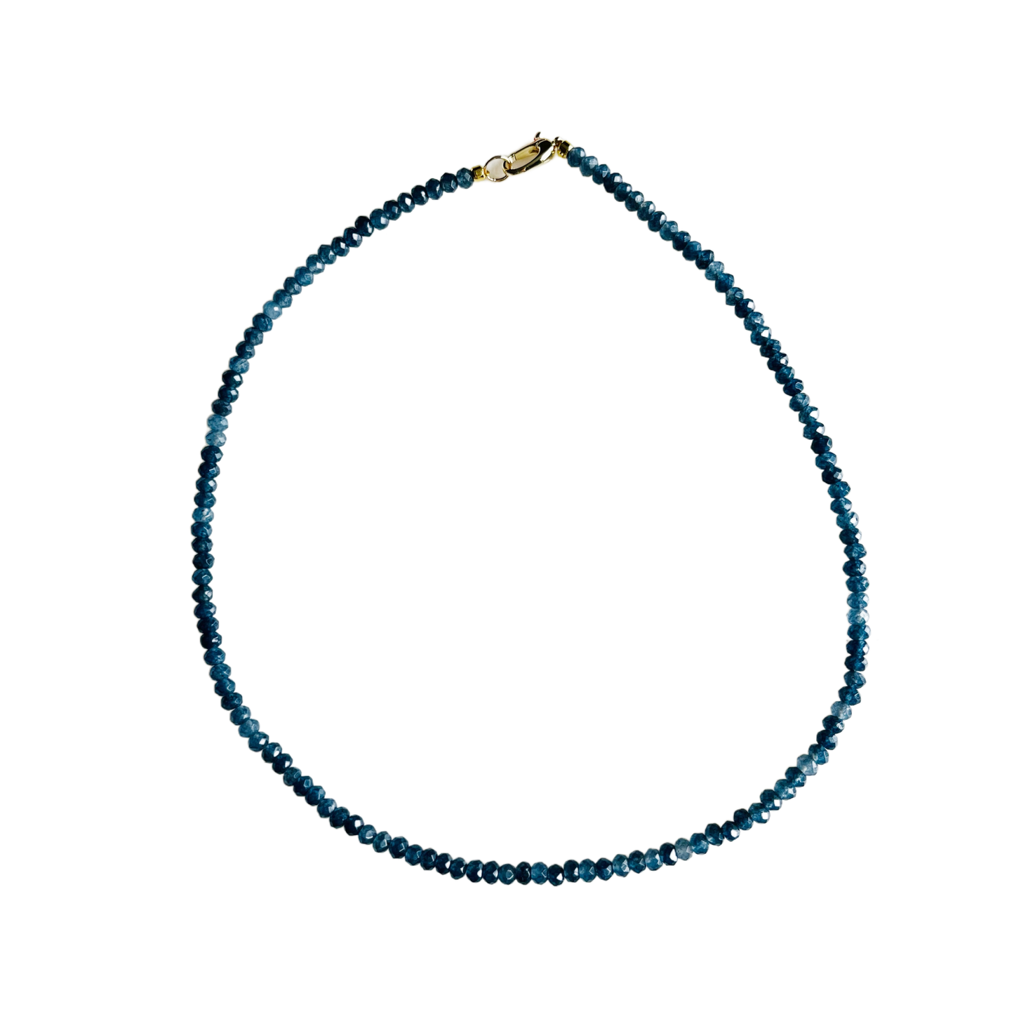 Dainty Candy Gemstone Necklace: White
