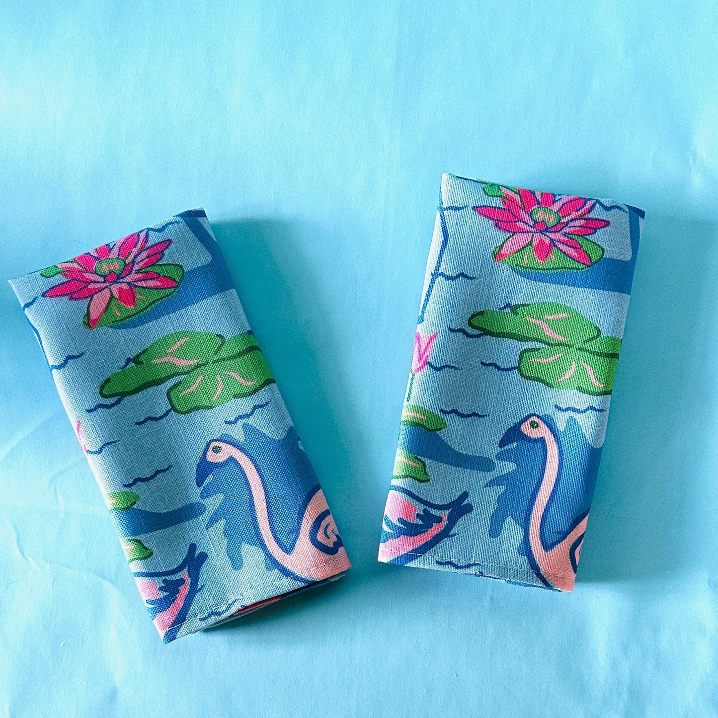 Sunken Gardens Flamingo Pink Dinner Napkins, Set of 4