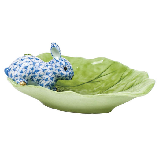 Herend Bunny on a Leaf