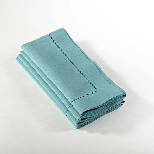Hemstitched Dinner Napkin: Sea Green / 20"