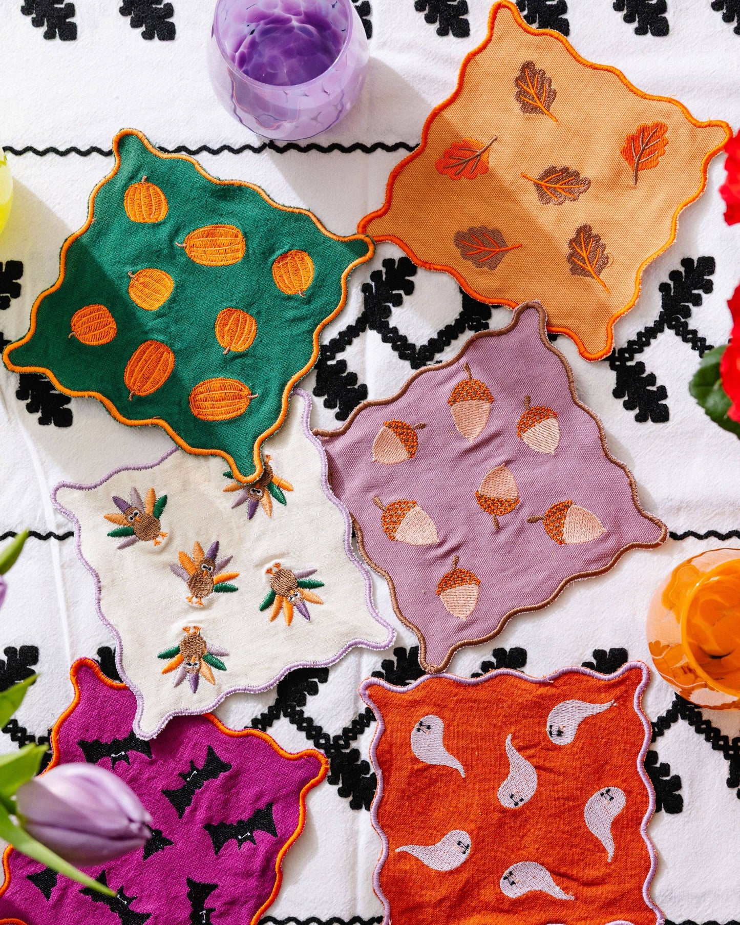 Fall Cocktail Napkin Set of 6
