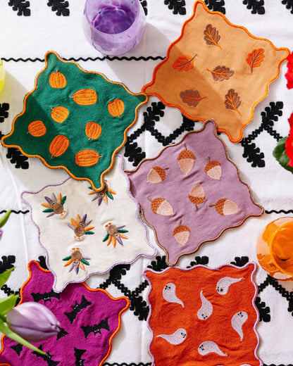 Fall Cocktail Napkin Set of 6