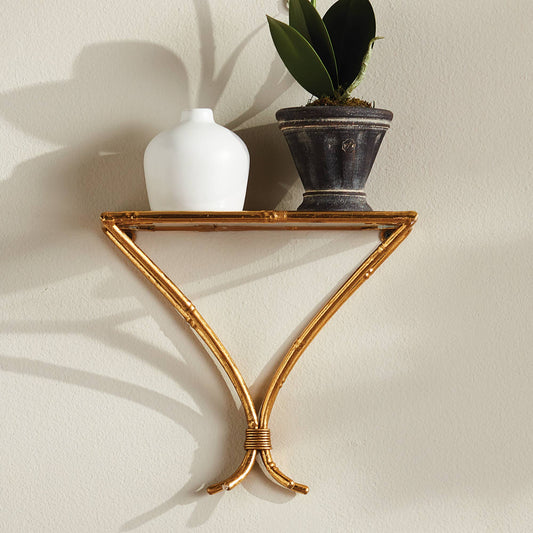 Gold Daphne Wall Shelf