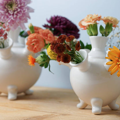 White Tulip Vase Small
