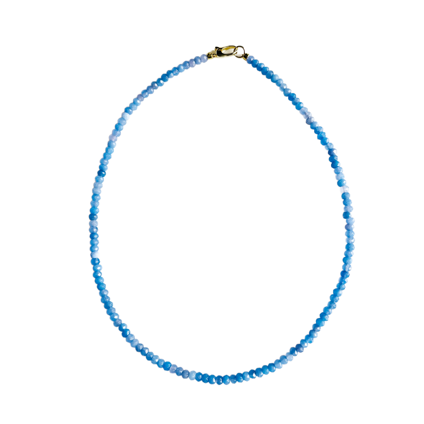 Dainty Candy Gemstone Necklace: White