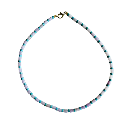 Dainty Cabana Necklace  : Hot Pink