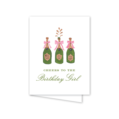 Champagne Birthday: Single Card