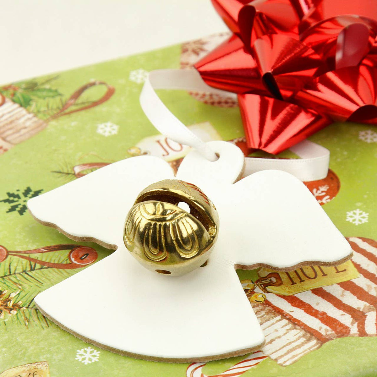 Angel Keepsake Bell: Brass