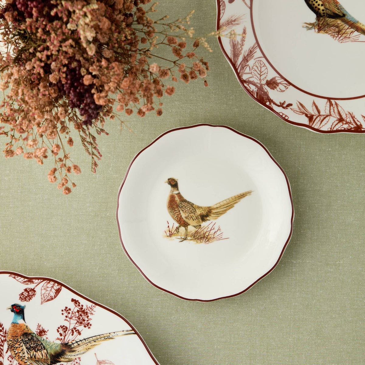 Pheasant Grove Canape Plate Set of 4
