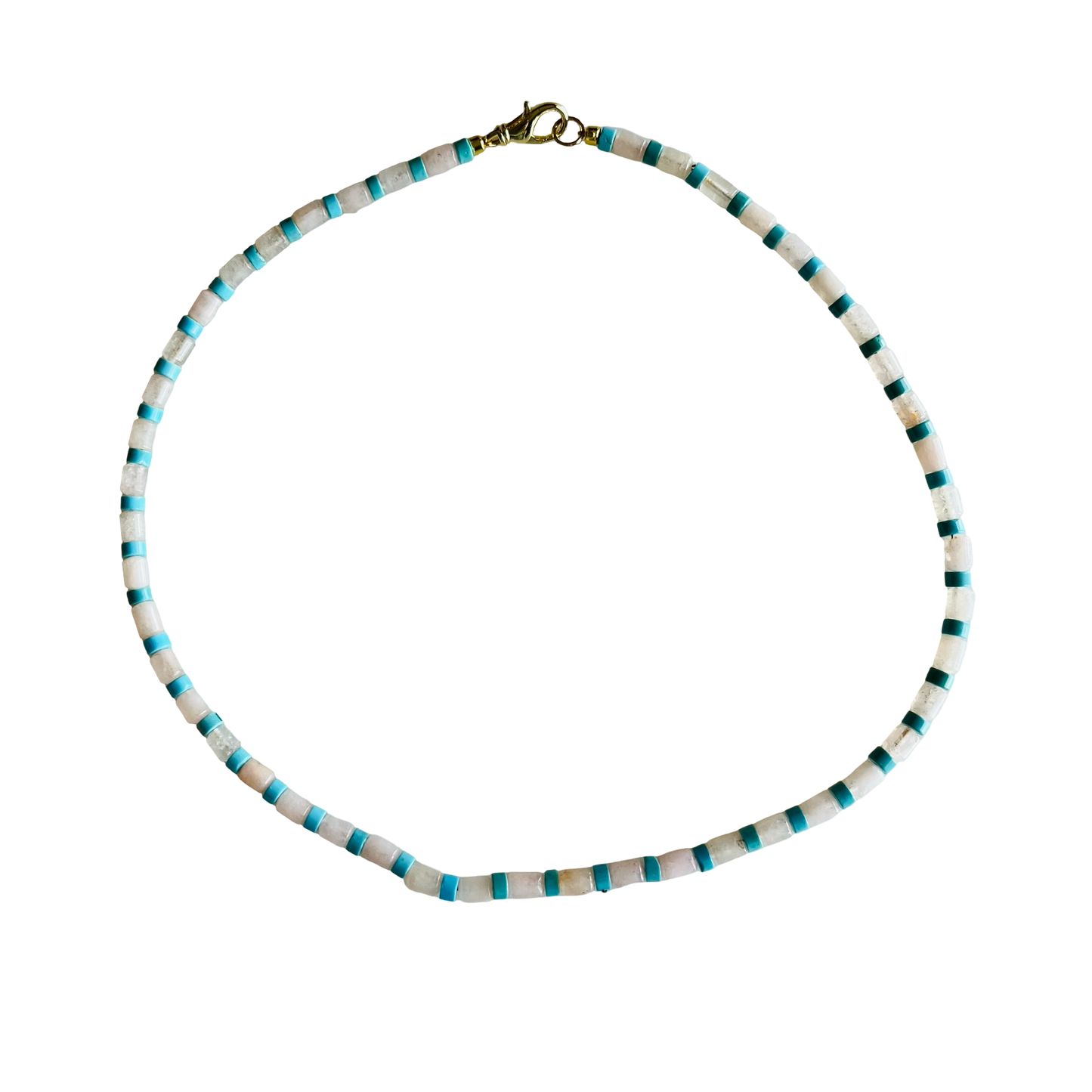 Dainty Cabana Necklace  : Hot Pink