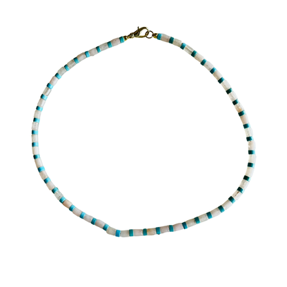 Dainty Cabana Necklace  : Hot Pink