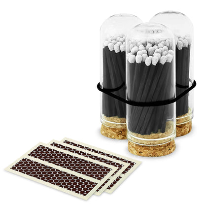 2" Matches + Mini Cloche - Colors of Your Choice + Strikers: White Tip
