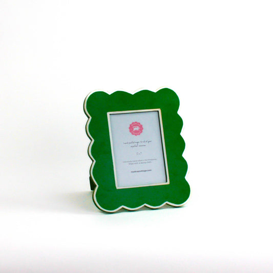 Green Scalloped Photo Frame 5x7 | Gifts | Picture Frame