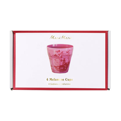 Pink Vintage Botanical Reusable Cups