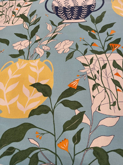 Clementine Floral Throw Pillow with Feather Insert       