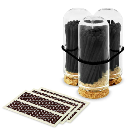 2" Matches + Mini Cloche - Colors of Your Choice + Strikers: White Tip