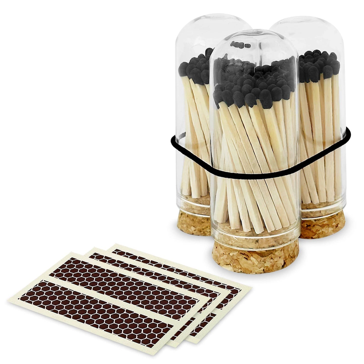 2" Matches + Mini Cloche - Colors of Your Choice + Strikers: White Tip