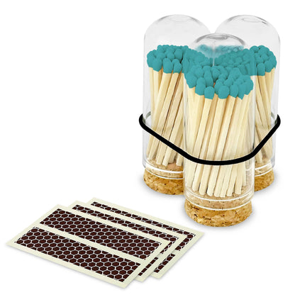 2" Matches + Mini Cloche - Colors of Your Choice + Strikers: White Tip