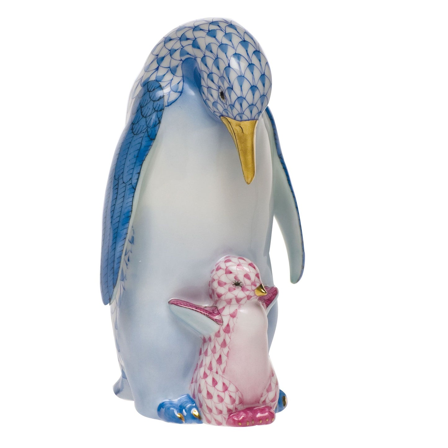 Herend Penguin with Baby