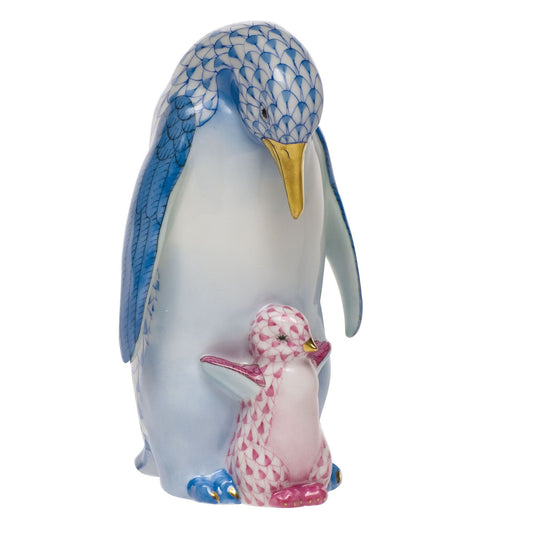 Herend Penguin with Baby