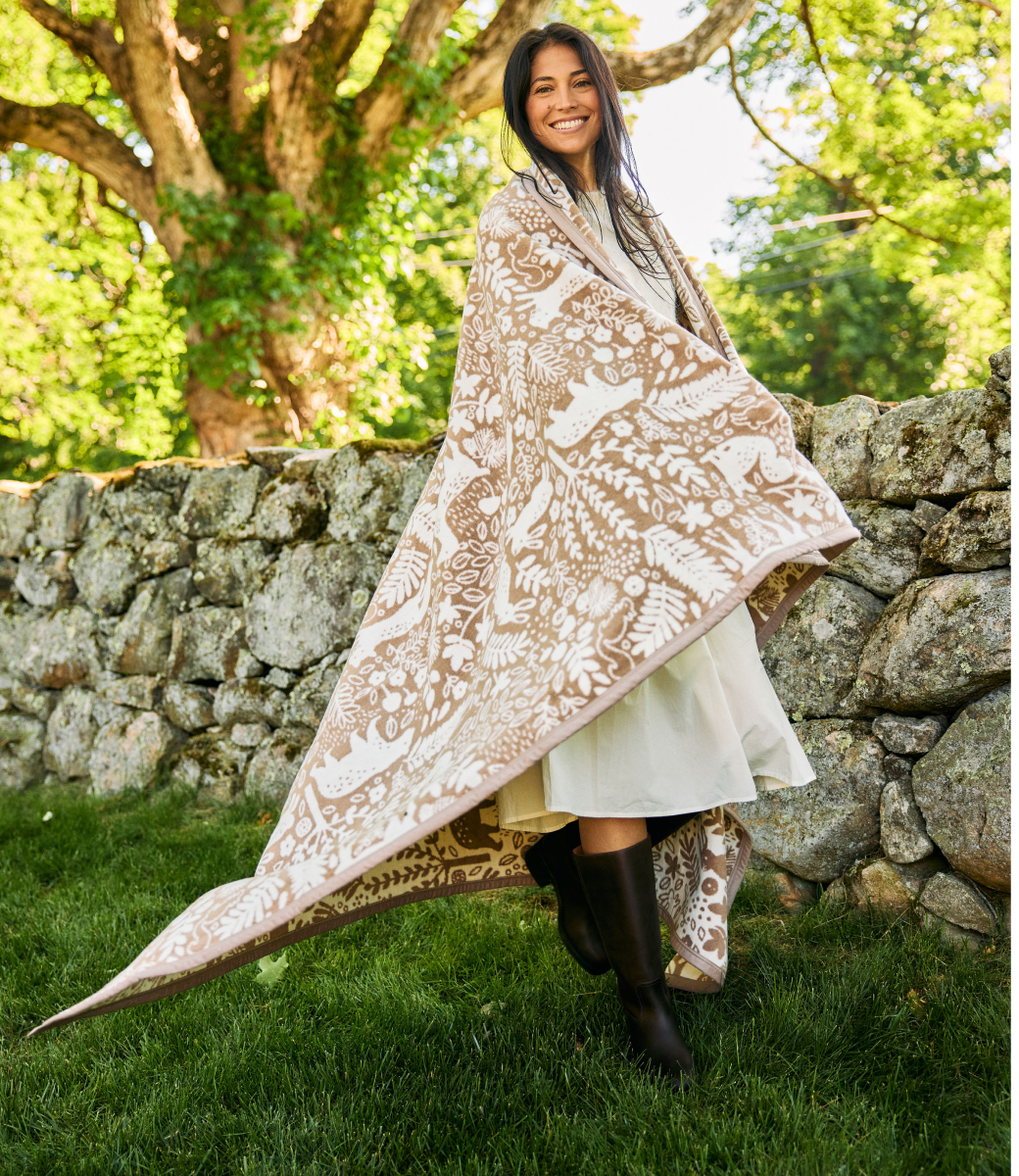 Whimsical Woods Sepia Blanket: Original