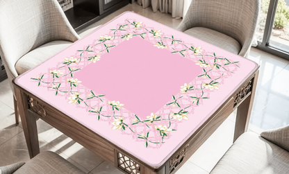Magnolia Trellis Mahjong Mat: Green