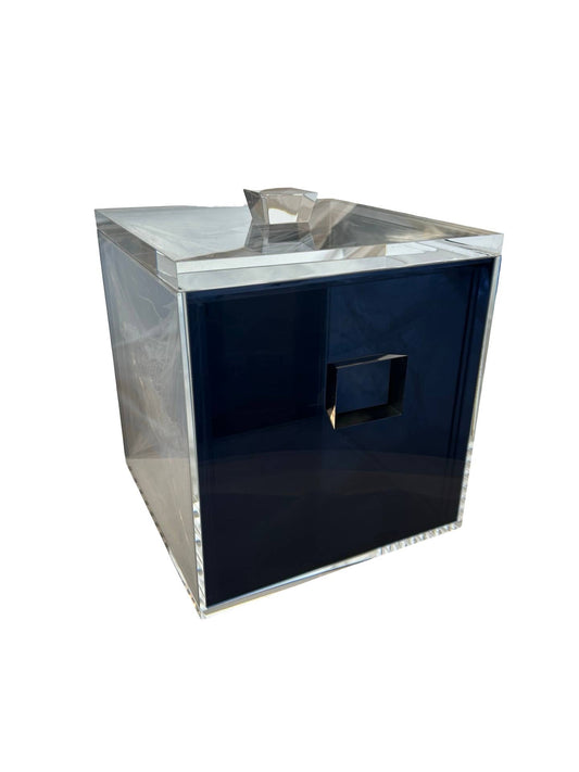 Acrylic Ice Bucket- Slate/Clear