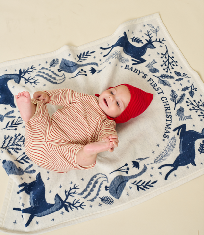 Baby's First Christmas Mini Blanket: Mini