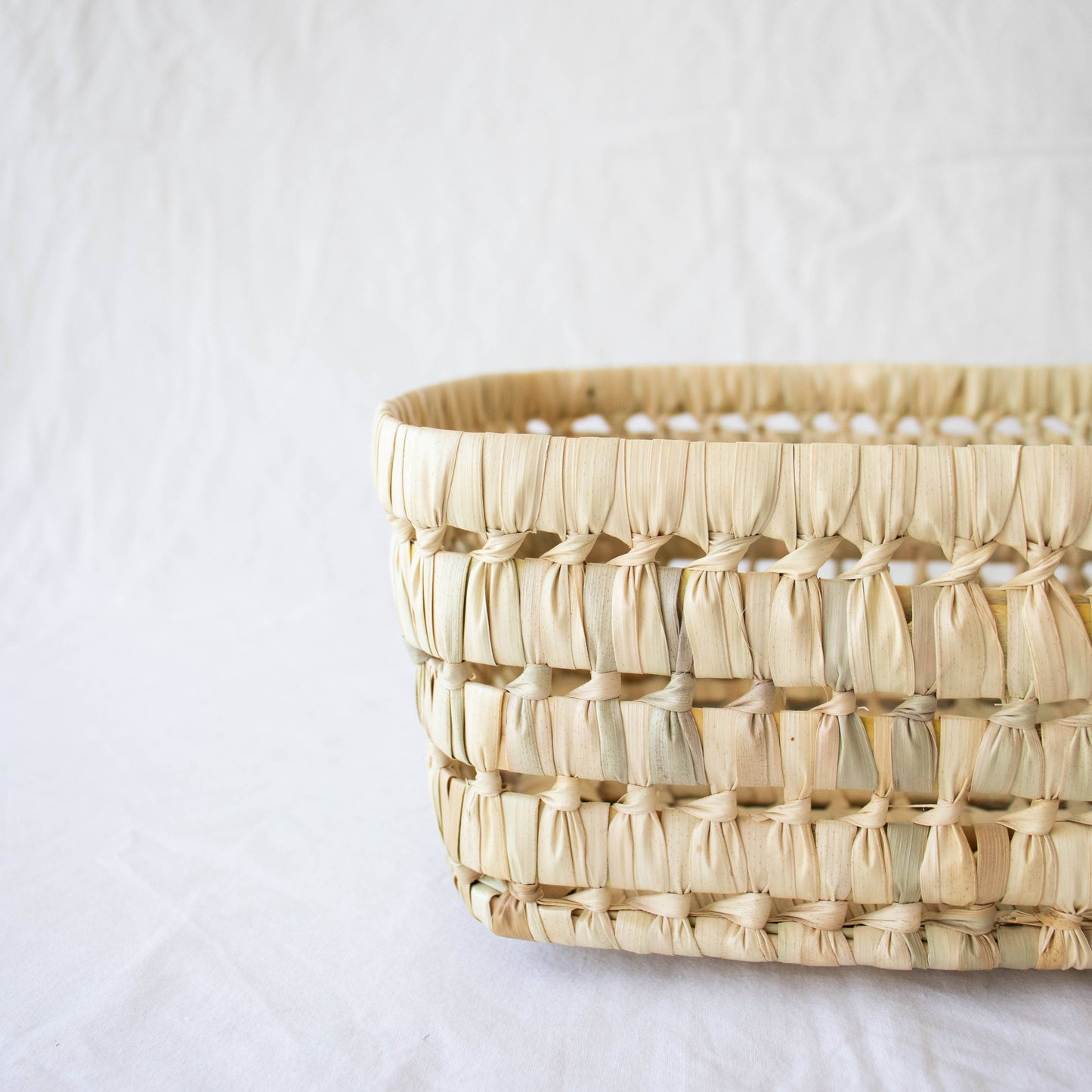 Open Weave Storage Basket: 16"x12"x9" SALE