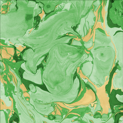 Marbled Green Cocktail Napkin