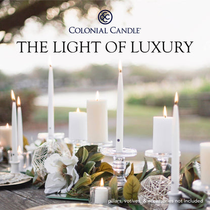 Colonial Candle Handipt Taper-Unscented-12in-Ivory