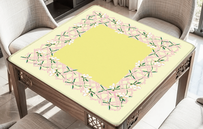 Magnolia Trellis Mahjong Mat: Green