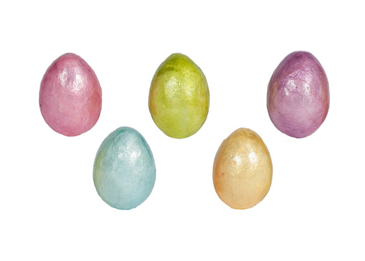 2.25” Capiz Egg Set/6 (Multiple Colors)