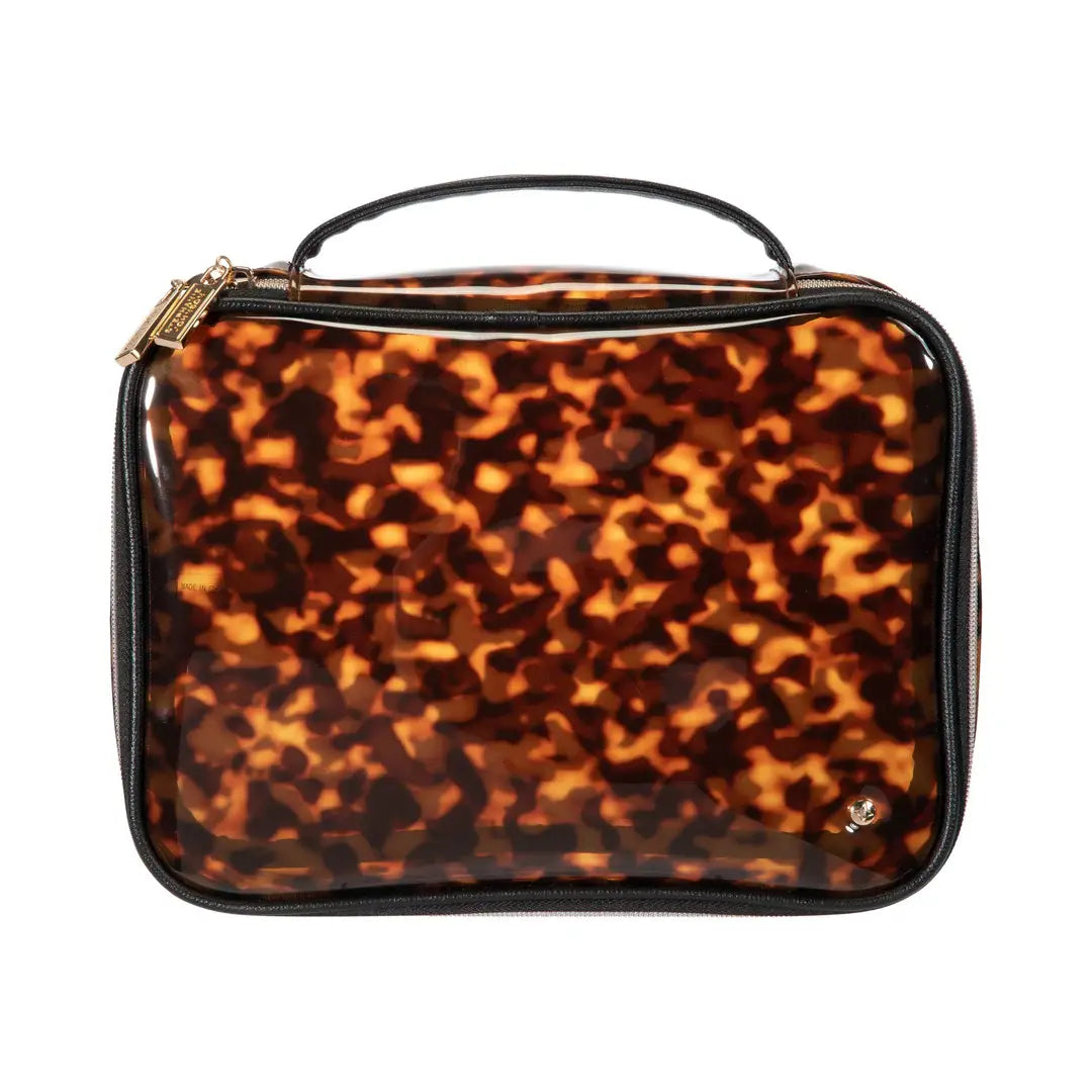 Miami Clearly Tortoise Claire Jumbo Makeup Case