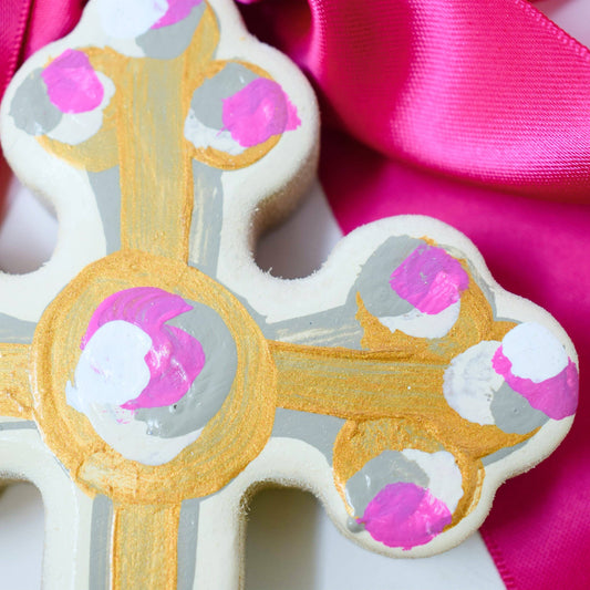 Devotion Cross - 6" Pink