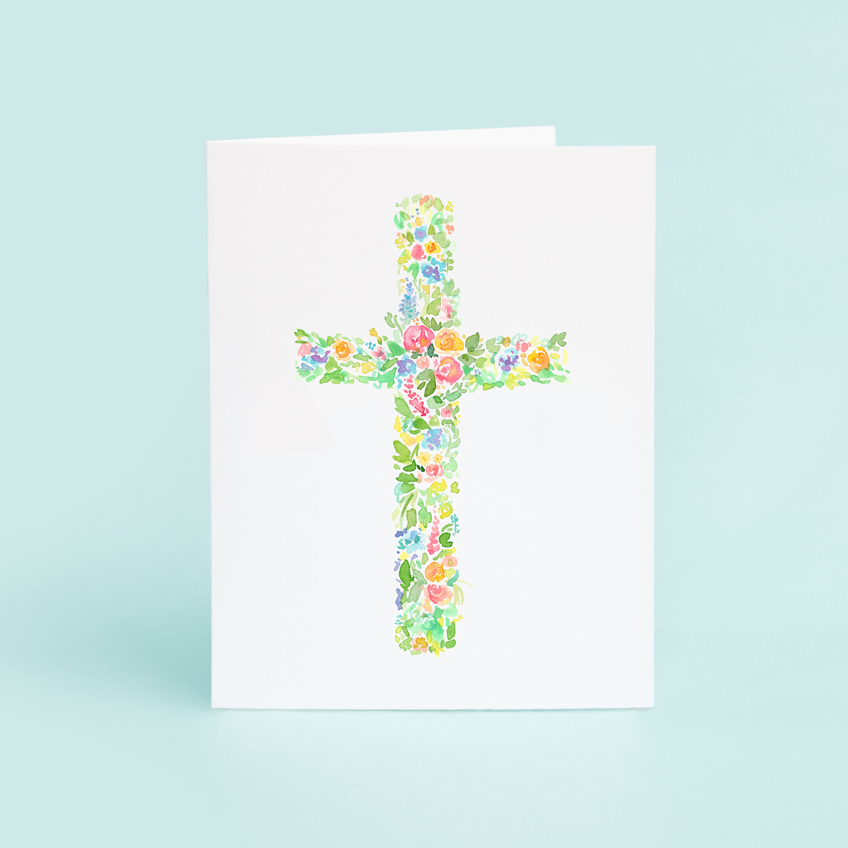 Floral Cross Card