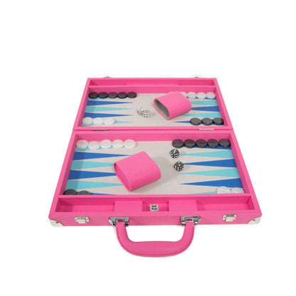 Ellen Backgammon Set: Pink