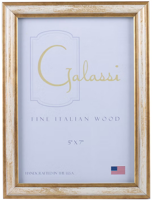 Cream & Brushed Gold Picture Frame