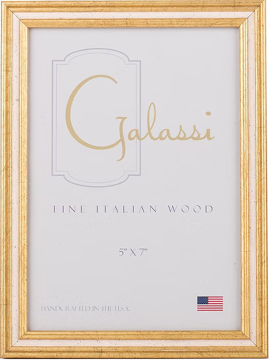 Cream & Double Gold Picture Frame