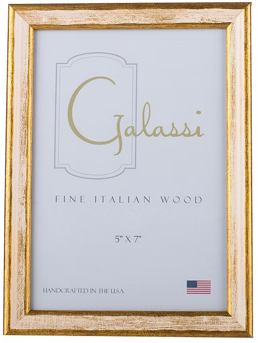 Cream & Brushed Gold Picture Frame