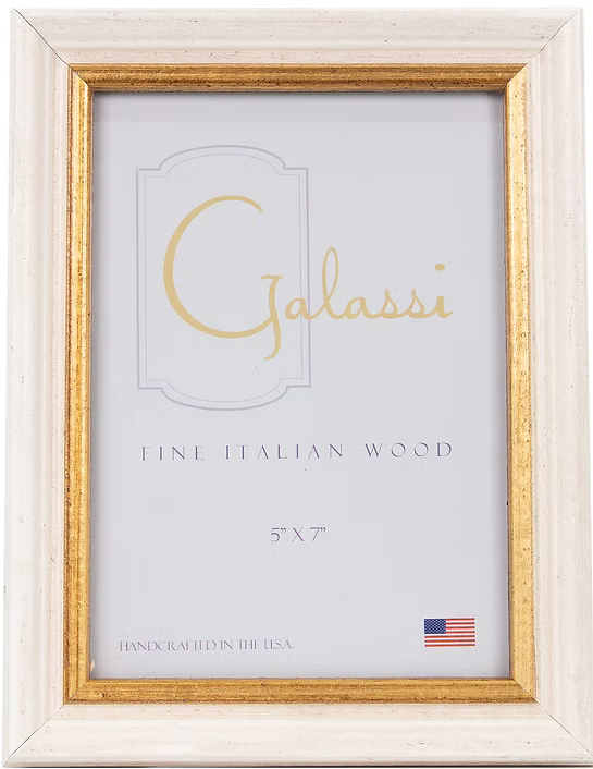 Cream Picture Frame with Gold Trim