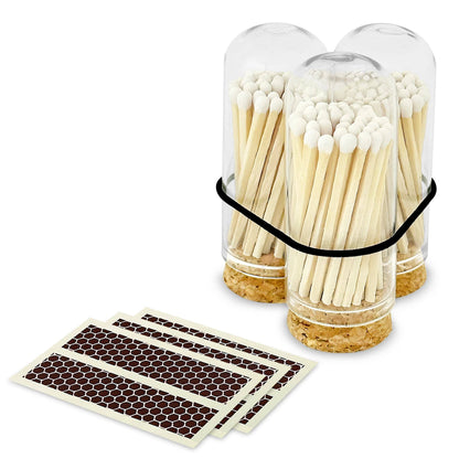 2" Matches + Mini Cloche - Colors of Your Choice + Strikers: White Tip