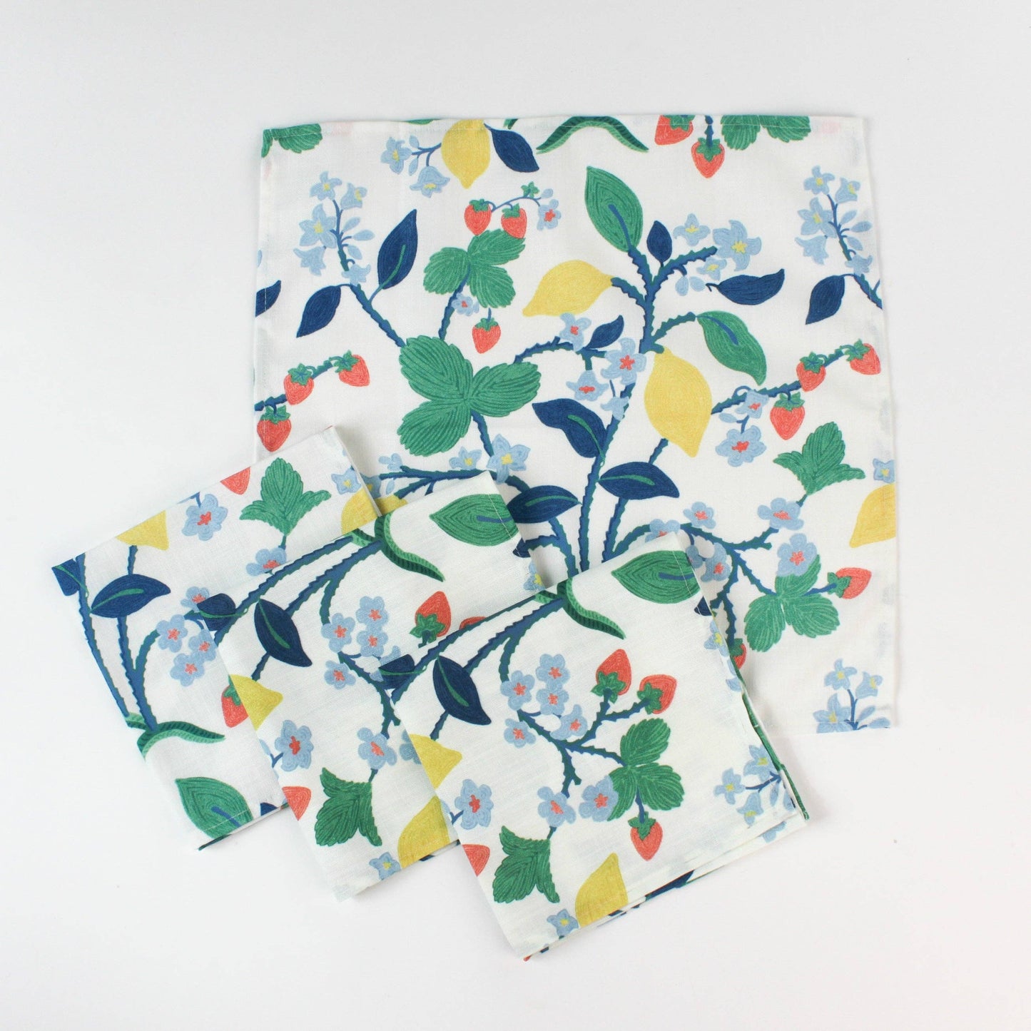 Strawberry Hill Forest Green Cloth Dinner Napkins, Set of 4