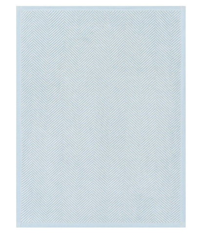 Harborview Herringbone Sky Mini Blanket: Mini