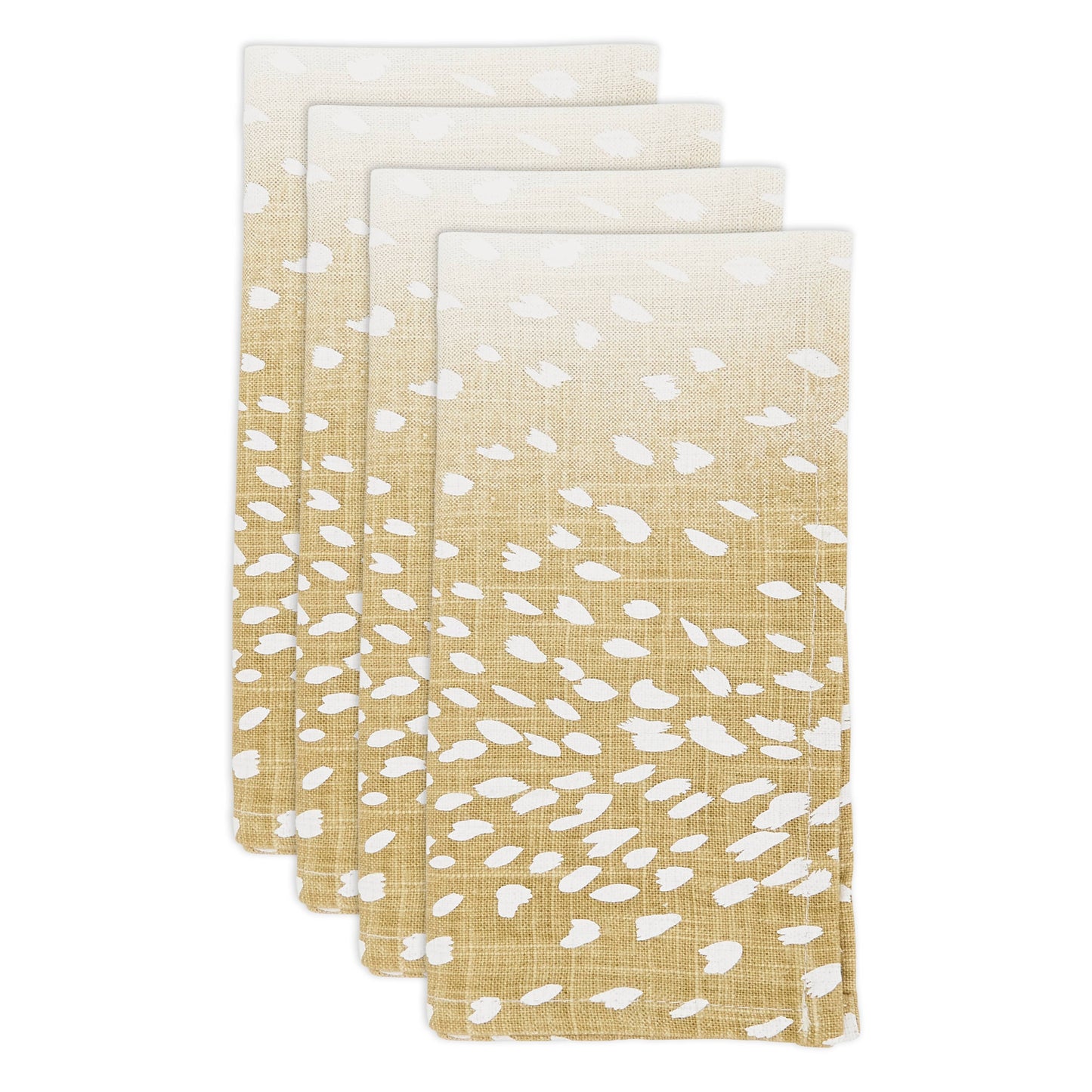 Earthy Antelope Print Napkin: Natural / 20"  Set of 4