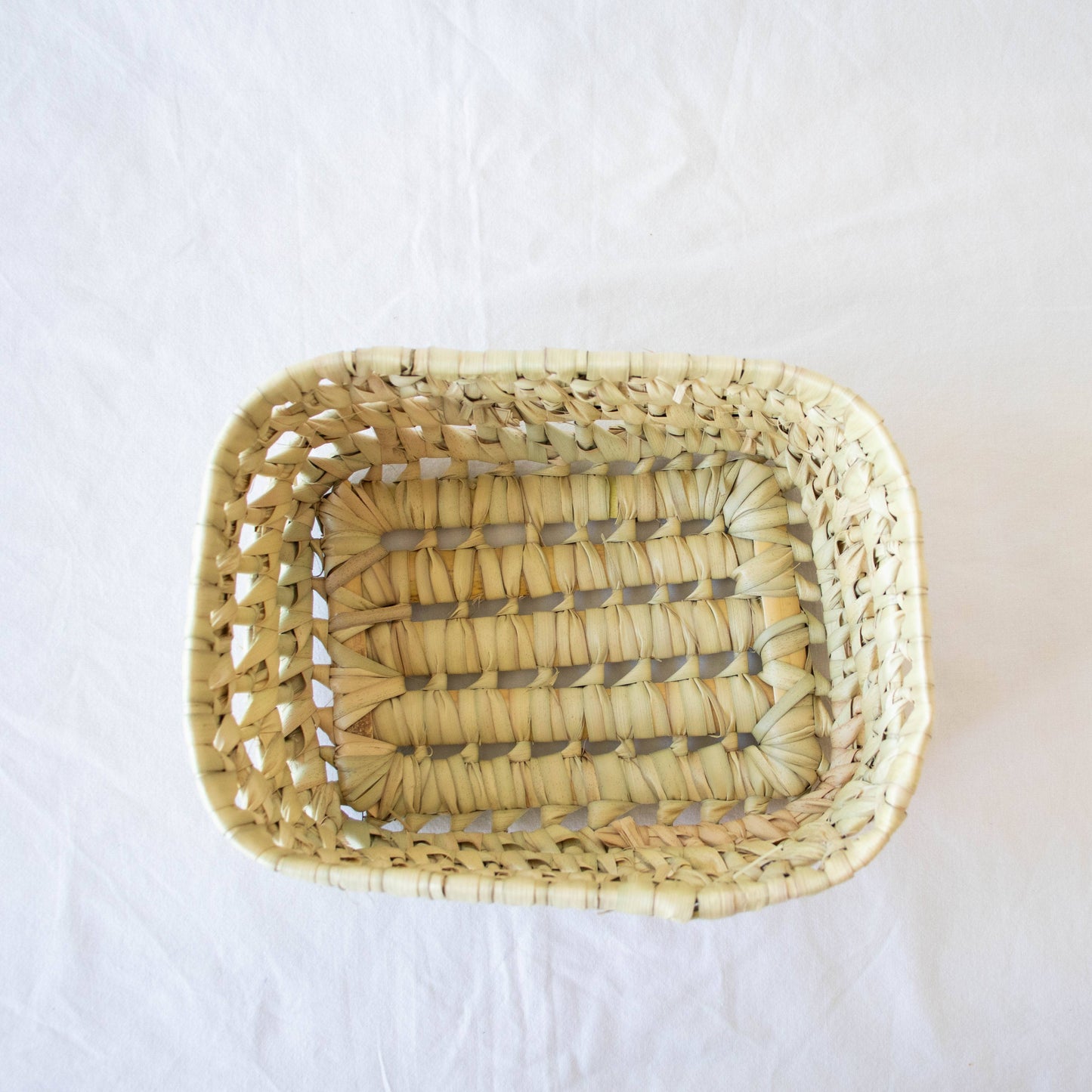 Open Weave Storage Basket: 16"x12"x9" SALE